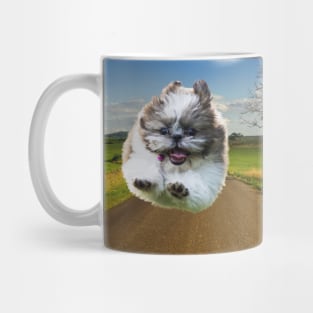 Jumping dog Mug